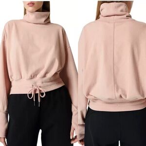 Sweaty Betty Melody Luxe Fleece Drawstring Sweatshirt